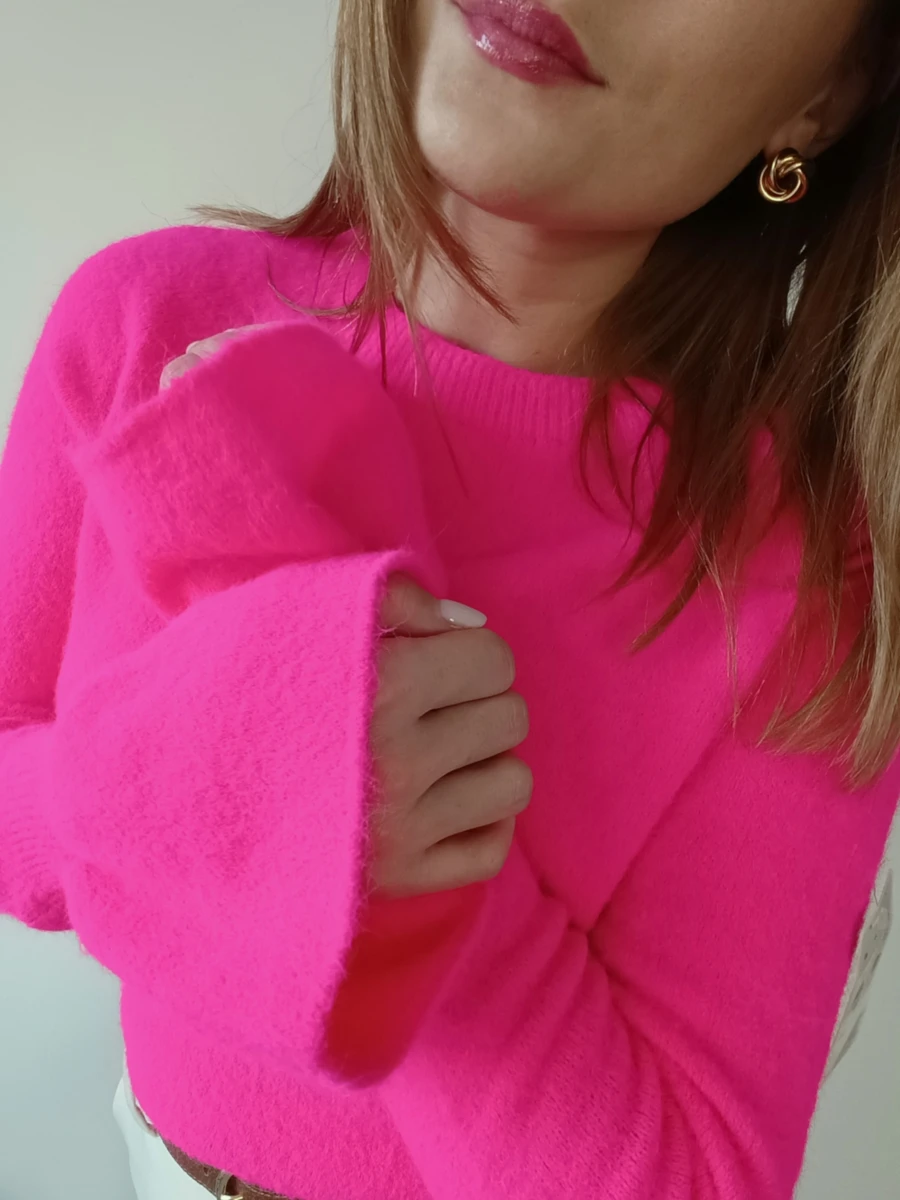 Sweter „Soft Alpaca Touch”róż 2.jpg