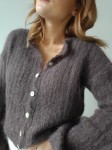 Sweter damski „Bell Sleeve Mohair” brązowy 4.jpg
